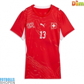 Billiga Schweiz Ricardo Rodriguez #13 Hemmatröja Dam VM 2026 Kortärmad
